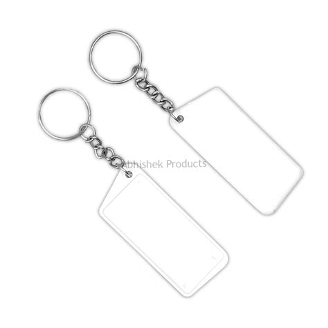 25X55 mm RECTANGLE KEYCHAIN - SINGLE SIDE STICKER TYPE - 100 PCS ...