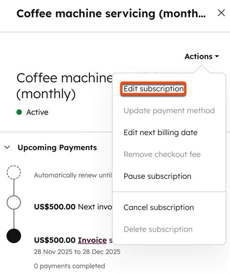Image result for Edit Subscriptions