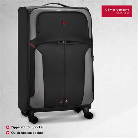 Wenger, Castic Large Softside Case, Charcoal, 102 Litres, Swiss design