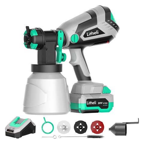 Litheli 20V Cordless Paint Sprayer Gun, HVLP Paint India | Ubuy
