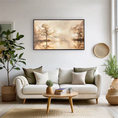 Buy Artistry Cocoa Canvas Hand Painted Scenery Picture Frame - 100x60cm ...