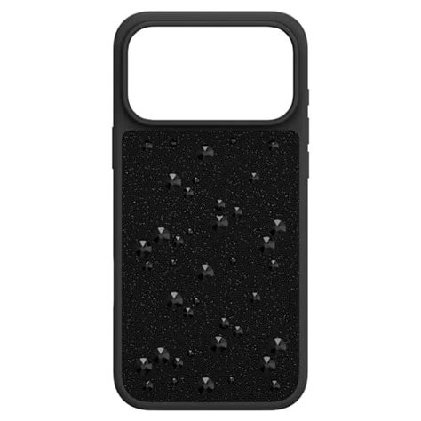 High smartphone case, Flat Back crystals, iPhone® 17 Pro Max, Black ...