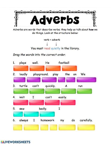 76644 | Adverbs Unit 5 | Briana Leonard | LiveWorksheets