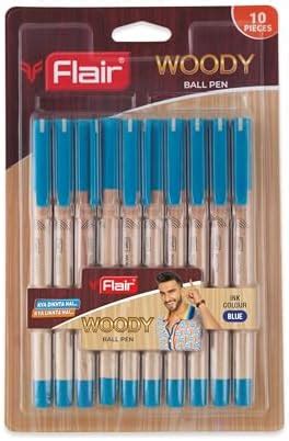 Flair Woody 0.7mm Ball Pen Blister Pack | Attractive Woody Design ...