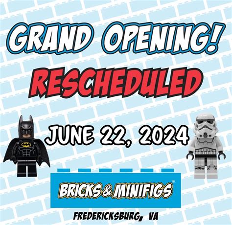GRAND OPENING ? Bricks & Minifigs Fredericksburg, Bricks & Minifigs ...