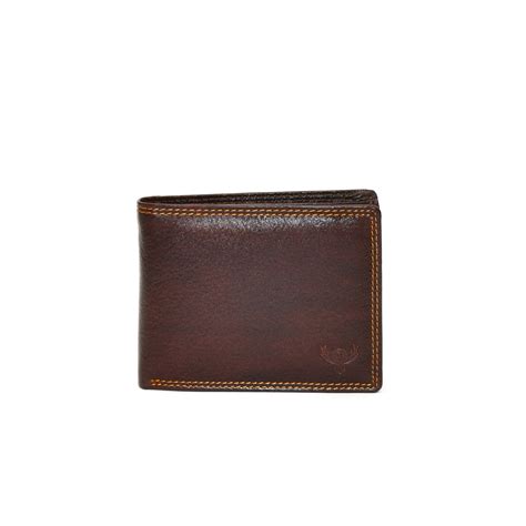 Vintage Dark Brown Genuine Leather Wallet for Men – Slim Bifold with C ...