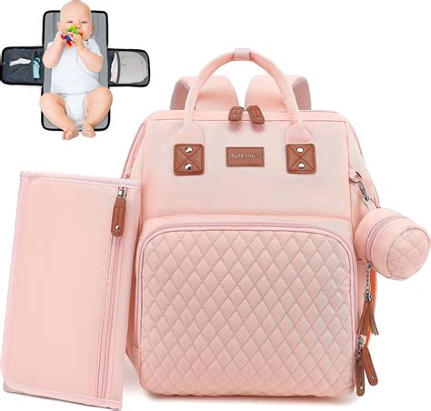 Amazon.com: ROSEGIN Diaper Bag Backpack with Changing Pad, Pacifier ...