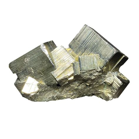 Cubic Pyrite Cluster – CrystalCaveIndia