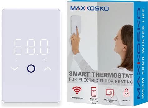 MAXKOSKO WiFi Smart Thermostat for Electric Floor Warming System with ...