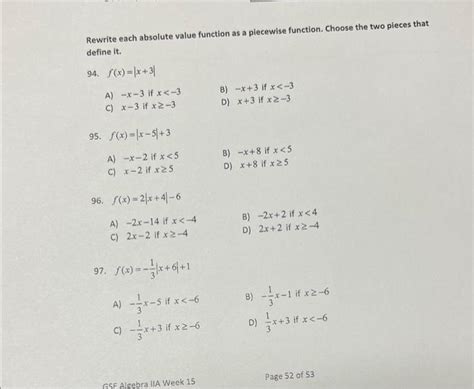 Image result for Write a Piecewise Function as Absolute Value