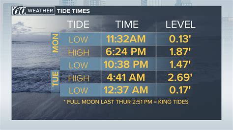 Tampa Bay Tide Chart