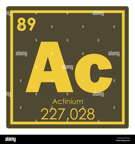 Actinium Element Glowing