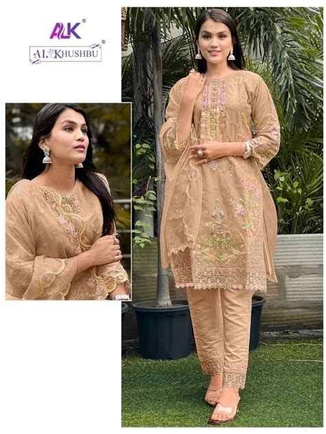 Alk Khushbu 5029 A And B Pakistani Salwar Kameez Collection