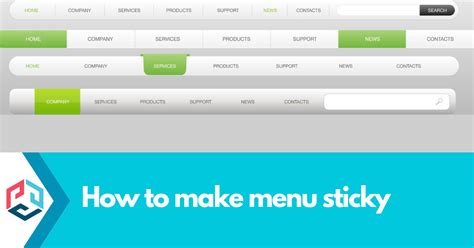 Image result for CSS Sticky Menu