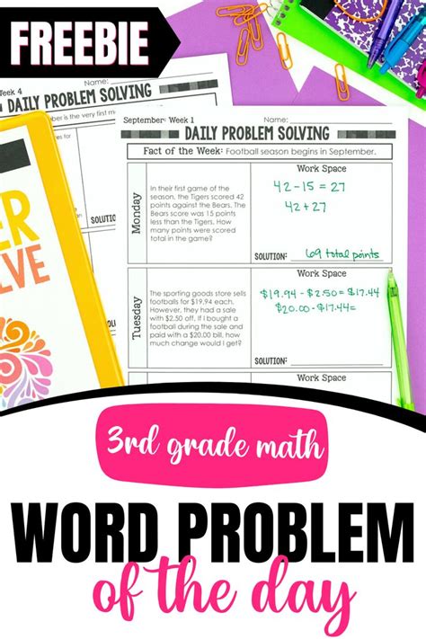 Image result for 3rd Grade Math Problem Solving