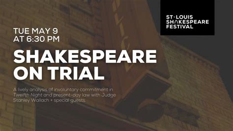 *NEW DATE/LOCATION* Shakespeare on Trial: Twelfth Night, Washington ...