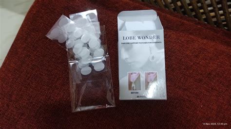 Lobe Wonder (60 Paches) Invisible Ear Lobe Support for Earrings Earlobe ...