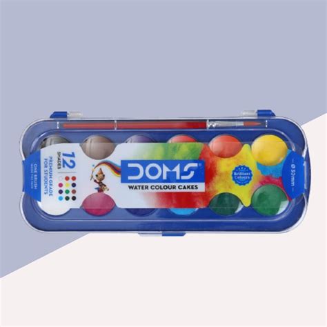 Doms Water Color Cakes ( Pack Of 12 ) – Topperskit LLP
