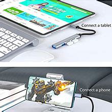 SPIN CART Type C 4 Port USB 3.0 HUB, Multiport Slim Extension for ...