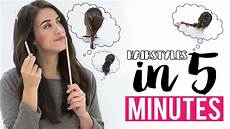Easy Hairstyles In 5 Minutes by Easy Hairstyles In 5 Minutes With Tricks Easy Hairstyles In 5 Minutes