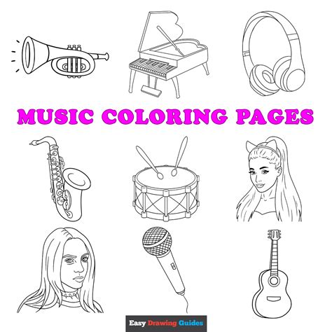 Printable Music Coloring Pages For Kids