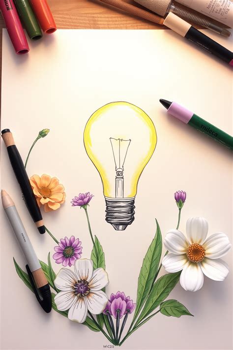 Creativity Light Bulb Drawing 的图像结果