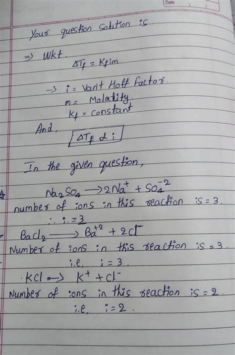 the following aqueous solution in the correct order of decreasing ...