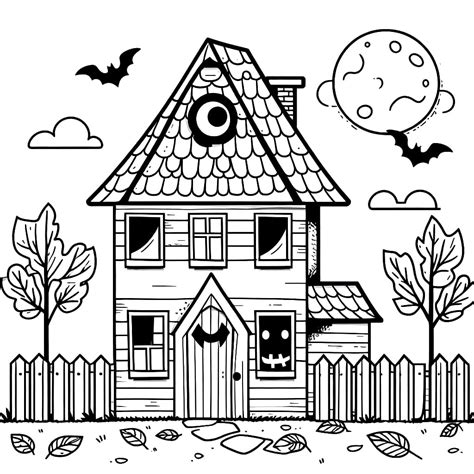 Normal Haunted House coloring page - Download, Print or Color Online ...