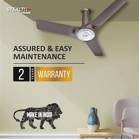 Buy HAVELLS Stealth Prime 5 Star 1200mm 3 Blade BLDC Motor Ceiling Fan ...