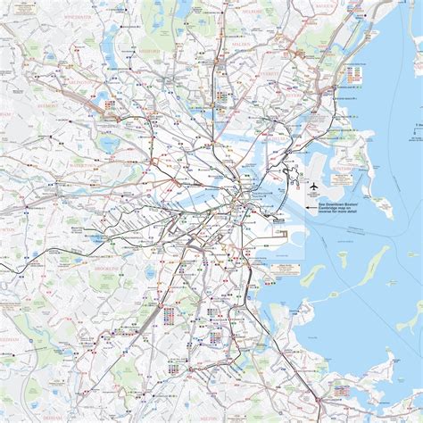 MBTA Subway Map 的图像结果