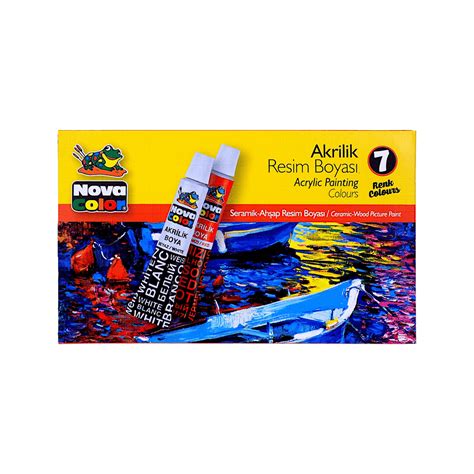 Nova Color Acrylic Color Paint Set of 7 x 7gr Tubes – Bayan eShop