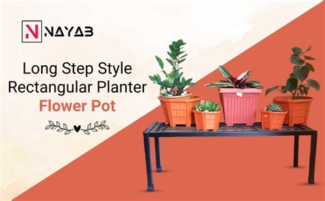 NAYAB Hexagonal Set of 3 Planter Flower Pot Display Plant Stand Step ...