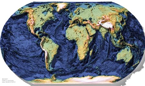 3D Elevation World Map 的图像结果