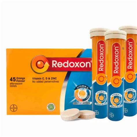 Redoxon Triple Action Vit. C, D & Zinc Orange Effervescent – CareSoul
