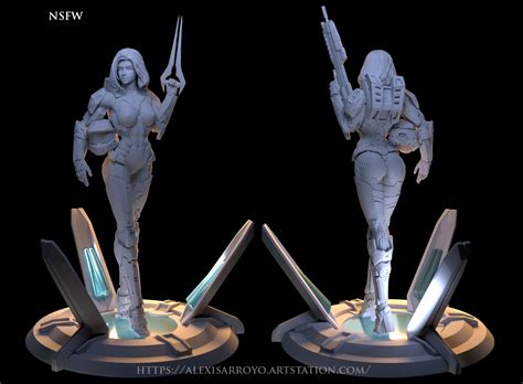 😇 Halo Female Spartan NSFW・ 3D File for 3D printing・Cults