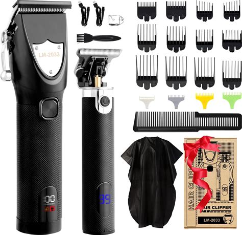Amazon.com: PTBYSMY Hair Clippers for Men, Professional Cordless Barber ...