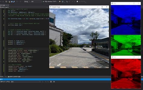OpenCV Python Split 的图像结果