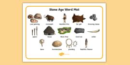 The Stone Age Word Cards (teacher made) - Twinkl