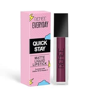 RENEE Everyday Quick Stay Liquid Lipstick - Wine Charm, Velvety Matte ...