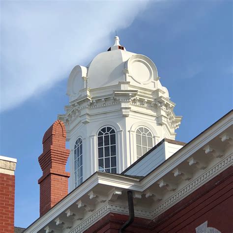 Cupola of Carteret County Courthouse in Beaufort, North Carolina. Paul ...