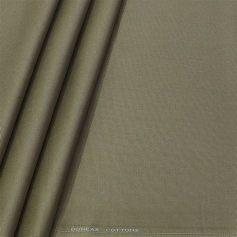 Trouser Fabric Donear Pure Cotton Textured Colour Tan Brown - ManTire