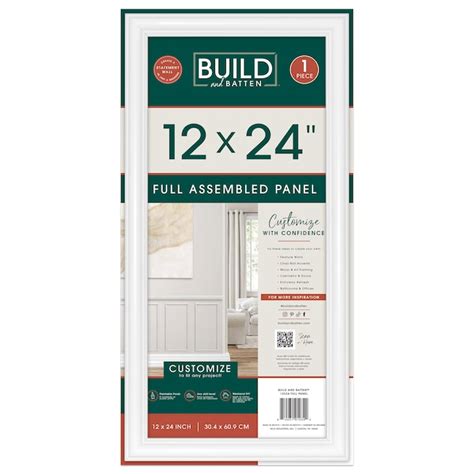 BUILD and BATTEN Full Wall Panel 12-in x 24-in Finished Polystyrene ...