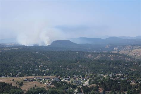 Wildfire burns west of Rapid City; residents urged to stay alert ...
