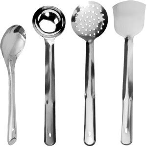 Aneesha Aneesha Heavy Stainless Steel Ladle Skimmer Turner Spoon (Pack ...