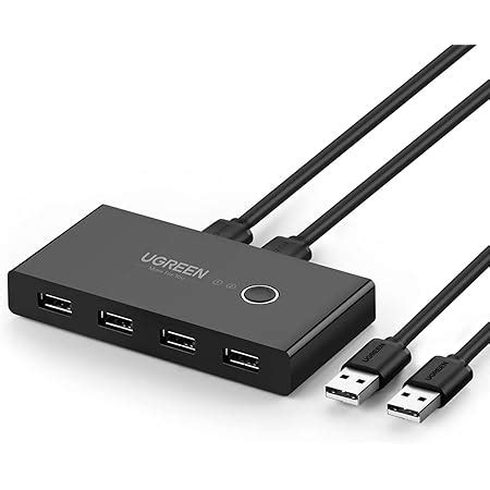 UGREEN USB 3.0 Sharing Switch, 2 Computers 4-Port USB Peripheral ...