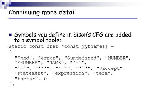 Using Bison with Lex for C Language 的图像结果