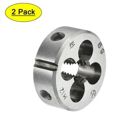 M12 Metric Left Hand Round Dies, Tool Steel Machine Thread Dies, 38mm ...