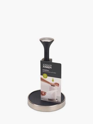 Joseph Joseph Push and Tear Kitchen Roll Holder, Grey