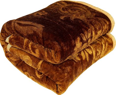 Buy Lefre Brown Double Bed Blanket Heavy Winter Mink Soft AC Room ...