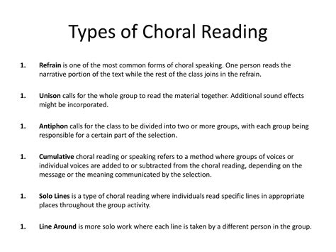 Choral Reading | PPTX